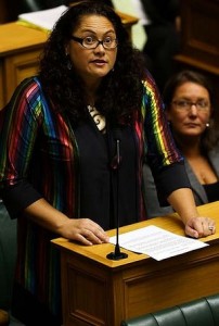 Trailblazer: Labour MP Louisa Wall, who sponsored the bill, speaks during the third reading and vote. Photo: Getty Images