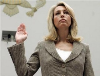 Valerie Plame takes oath before testifying