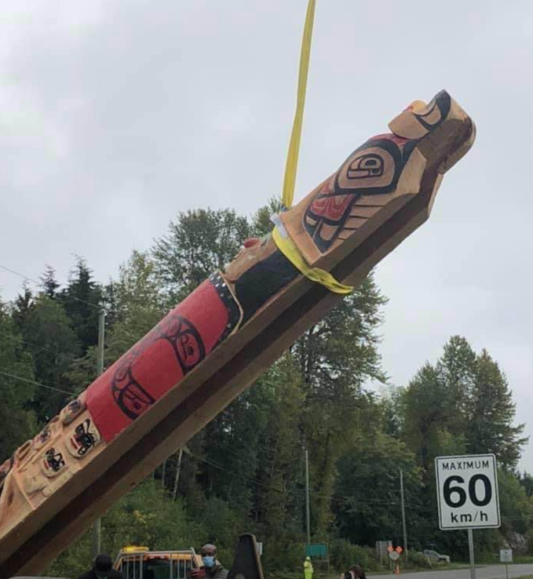 Totem Pole Raised On British Columbia’s “Highway Of Tears”