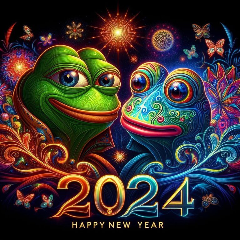 A Word For 2024 From Pepe The Frog Be Strong And Of Good Courage W   Pepe Happy 2024 768x768 